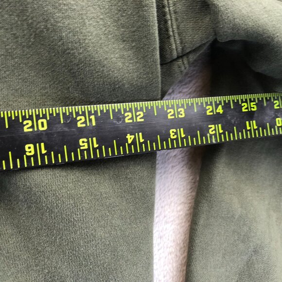 U.S. Polo Assn. Mens Hoodie Sweatshirt Large Green Long Sleeve Full Zip Fleece - Picture 5 of 12